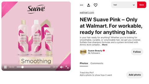 Suave Beauty Walmart Pinterest Update
